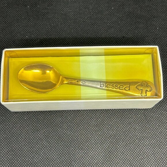 New in package Whipped Cream "Blessed" baby spoon - Picture 3 of 4